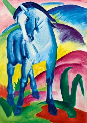 Art By Bluebird: Blue Horse (1000) kunstpuzzel