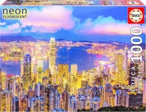 Educa: Hong Kong Skyline (1000) glow in the dark puzzel