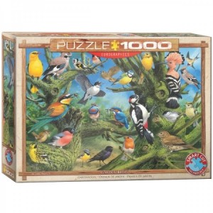 Eurographics: Garden Birds - John Francis (1000) vogelpuzzel