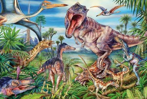 Schmidt: Bij de dinosaurussen (60) kinderpuzzel