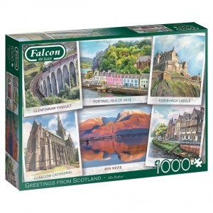 Falcon: Greetings from Scotland (1000) legpuzzel