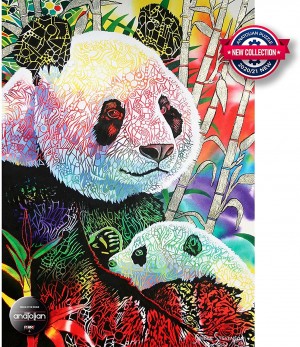 Anatolian: Rainbow Panda (1000) verticale puzzel