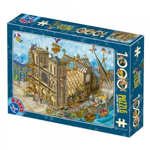 D-Toys: Notre Dame (1000) cartoon puzzel