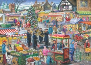 House of Puzzles: Find The Differences - Festive Market (1000) kerstpuzzel