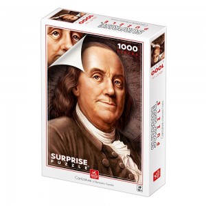 Deico: Surprise Puzzle - Benjamin Franklin (1000) verticale puzzel