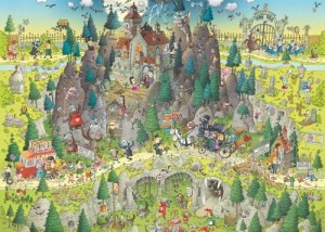 Heye: Funky Zoo - Transylvanian Habitat (1000) legpuzzel