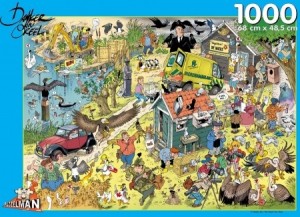 Puzzelman: Danker Jan - Vogels (1000) cartoon puzzel