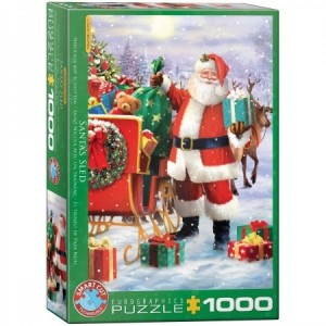 Eurographics: Santa's Sled (1000) kerstpuzzel