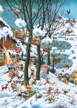 Heye: Paradise - In Winter (1000) verticale puzzel