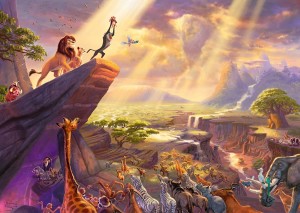 Schmidt: Thomas Kinkade - Disney Lion King (1000) legpuzzel