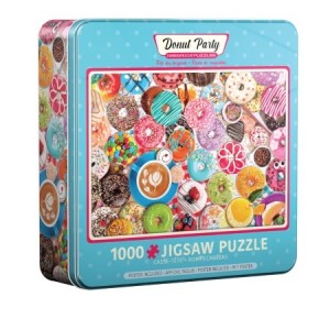 Eurographics: Donut Party (1000) puzzel in tinnen blik