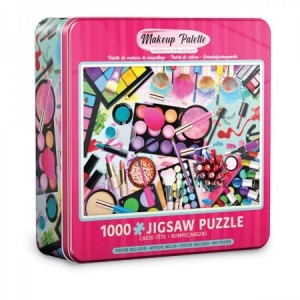 Eurographics: Makeup Palette (1000) puzzel in tinnen blik