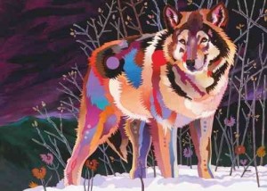 Heye: Precious Animals - Night Wolf (1000) wolvenpuzzel