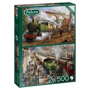 Falcon: Mail by Rail - Marcello Corti (2x500) legpuzzels