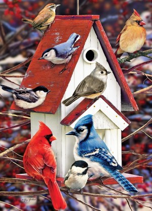 Cobble Hill: Winter Birdhouse (1000) winterpuzzel