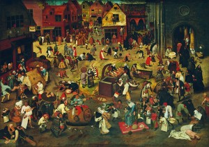 Art by Bluebird: The Fight Between Carnival and Lent (1000) kunstpuzzel