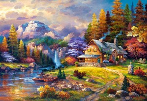 Castorland: Mountain Hideaway (1500) legpuzzel