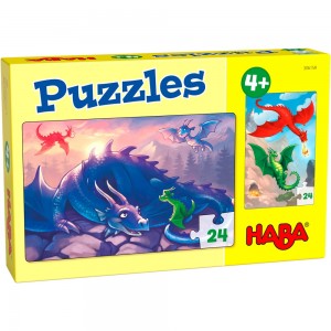 Haba: Draken (2x24) kinderpuzzels