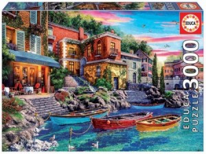 Educa: Sunset in Como - Dominic Davison (3000) legpuzzel