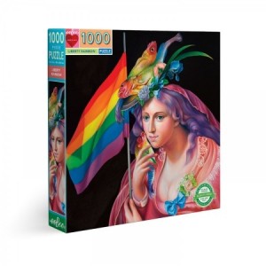 Eeboo: Liberty Rainbow (1000) vierkante puzzel