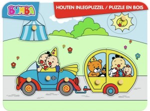 Studio 100: Bumba Houten knopjespuzzel Op Reis (7) kinderpuzzel