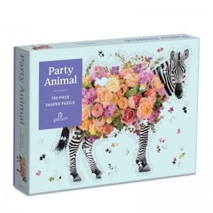 Galison: Party Animal (750) shaped puzzel