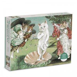 Galison: Meowsterpiece - The Birth of Venus (1000) kattenpuzzel