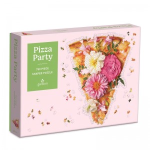 Galison: Pizza Party (750) shaped puzzel