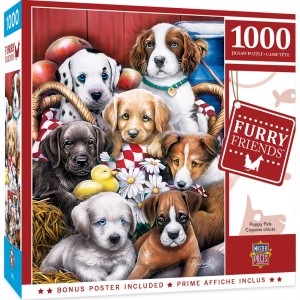 Master Pieces: Furry Friends - Puppy Pals (1000) hondenpuzzel