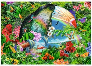 Trefl: Spiral - Tropical Animals (1040) legpuzzel