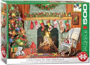 Eurographics: Christmas by the Fireplace (500XL) kerstpuzzel