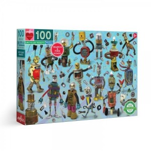 Eeboo: Upcycled Robots (100) kinderpuzzel