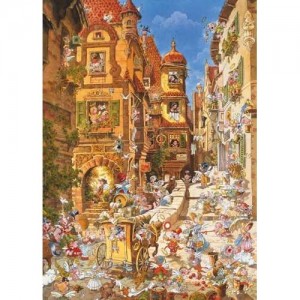 Heye: Romantic Town - By Day (1000) verticale puzzel