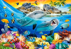 Castorland: Dolphins in the Tropics (1000) legpuzzel