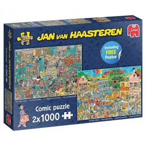 Jan van Haasteren: De Muziekwinkel & Vakantiekriebels (2x1000) puzzels