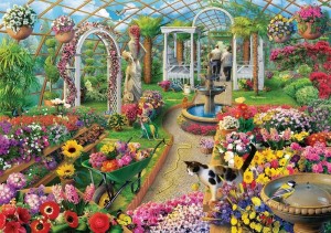 Art Puzzle: The Colors of Greenhouse (1500) legpuzzel