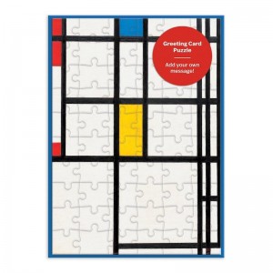 Galison: Mondrian Post Card Puzzle (60) puzzelkaart
