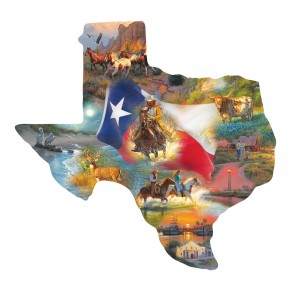 SunsOut: Images of Texas (1000) shaped puzzel