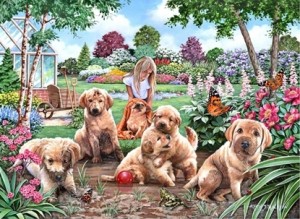 House of Puzzles: Mucky Pups (500BIG) hondenpuzzel