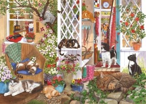 House of Puzzles: Feline Fine (1000) kattenpuzzel