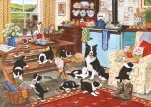 House of Puzzles: Collie Wobbles (1000) hondenpuzzel