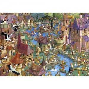 Heye: Bunnytown - Francois Ruyer (1000) legpuzzel