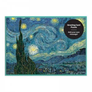 Galison: van Gogh Starry Night Greeting Card Puzzle (60) puzzelkaart