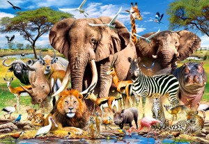 Castorland: Savanna Animals (1500) legpuzzel