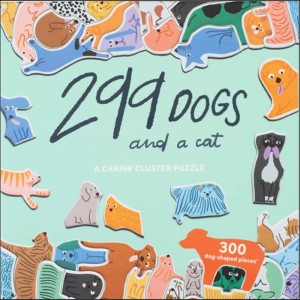 Laurence King: 299 Dogs and a Cat (300) shaped hondenpuzzel