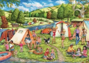 Falcon: Camping and Caravanning (2x500) legpuzzels