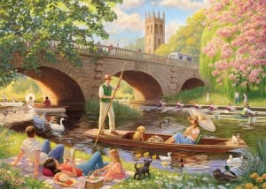 Falcon: Boating on the River (1000) legpuzzel