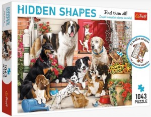 Trefl: Hidden Shapes - Dog Pranks (1043) hondenpuzzel