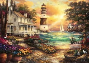 Grafika: Chuck Pinson - Cottage by the Sea (500) legpuzzel