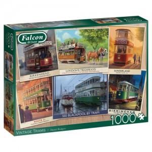 Falcon: Vintage Trams (1000) legpuzzel